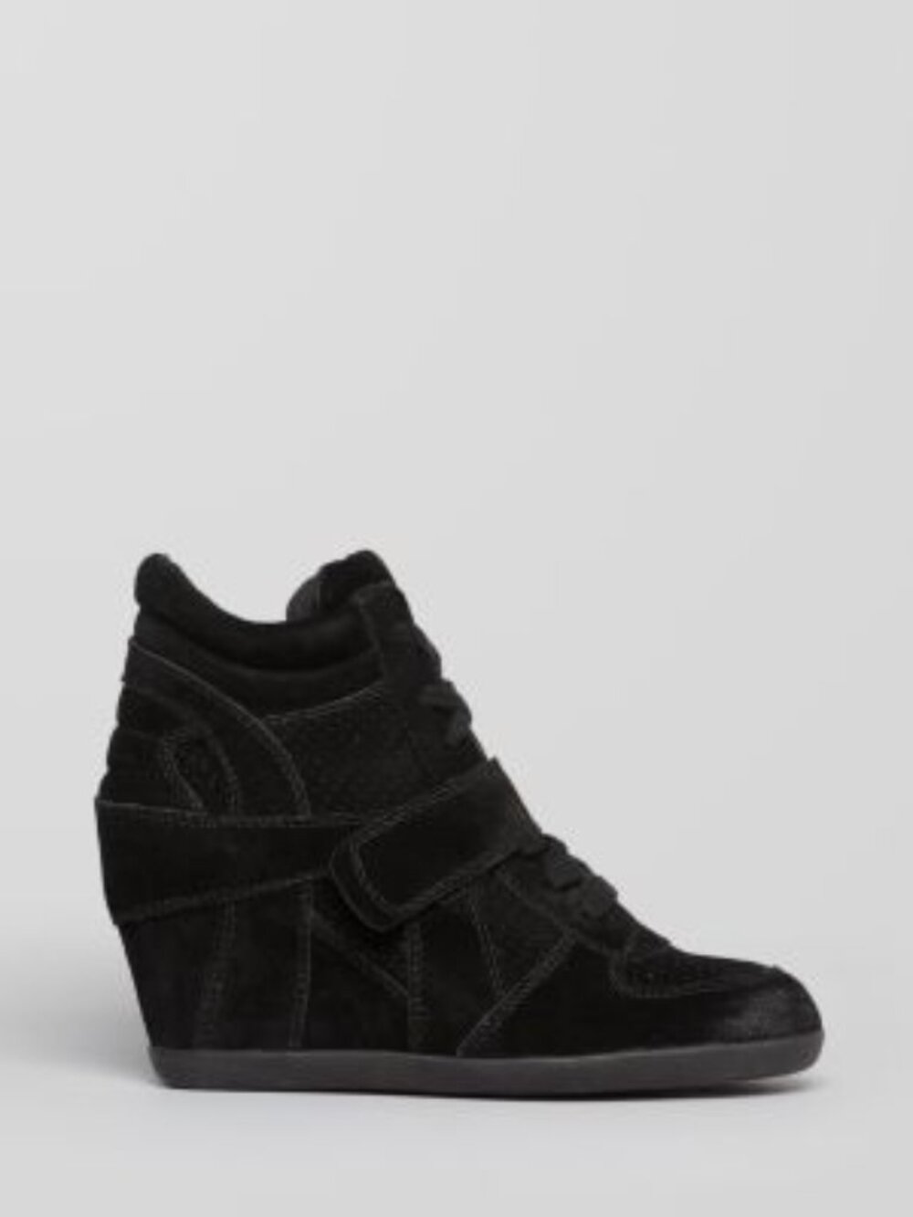Ash Bowie Wedge High Top Sneakers Size: 38  black suede NWT